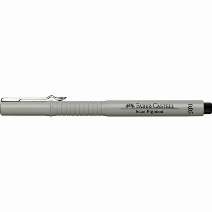 Linere si finelinere - Liner, varf 0.05mm, negru, Faber-Castell Eco Pigment