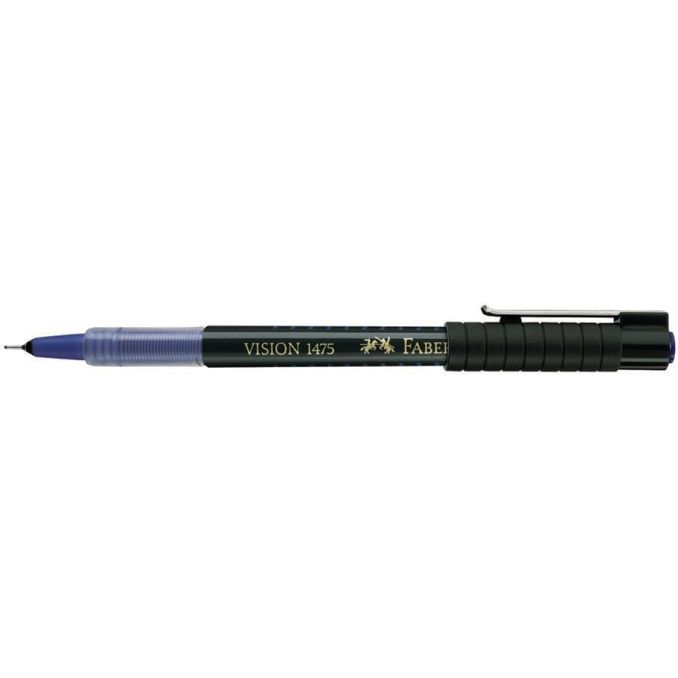 Liner, varf 0.3mm, albastru, cu capilarii vision 1475, Faber-Castell, 4
