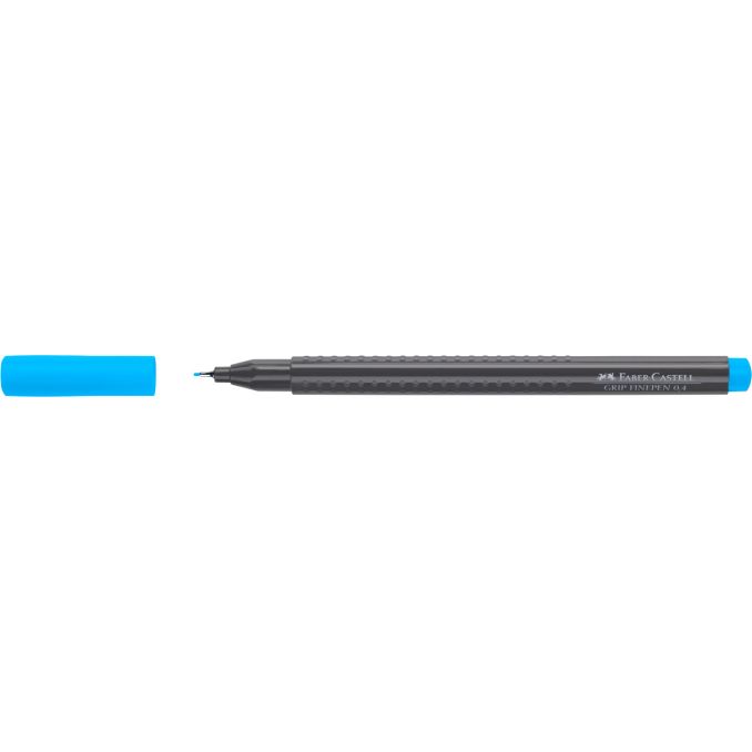 Linere si finelinere - Liner, varf 0.4mm, albastru marin, Faber-Castell Grip