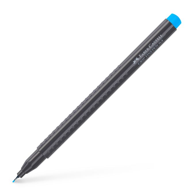 Linere si finelinere - Liner, varf 0.4mm, albastru marin, Faber-Castell Grip