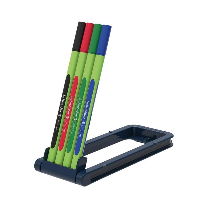 Linere si finelinere - Liner, varf 0.4mm, 4 culori/set, Schneider Line-Up