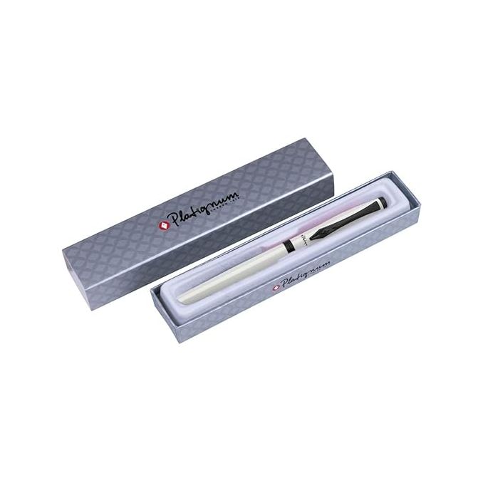 Stilouri - Stilou, penita medie, alb, Platignum Vibe Metalic Stilouri - Stilou, penita medie, alb, Platignum Vibe Metalic