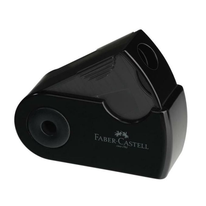 Alte accesorii - Ascutitoare simpla, negru, Faber-Castell Sleeve-Mini