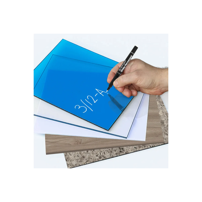 Markere si evidentiatoare - Marker permanent, varf rotund 1.2mm, alb, Centropen 2686