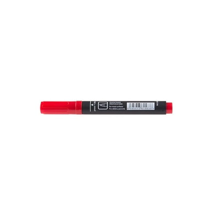 Markere si evidentiatoare - Marker permanent, varf tesit 4.6mm, rosu, Centropen 8576