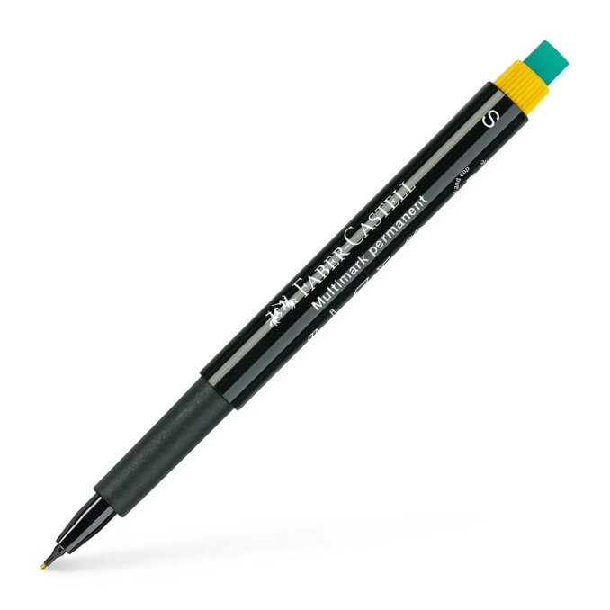 Markere si evidentiatoare - Marker permanent, varf rotund 0.4mm, galben, Faber-Castell Multimark Markere si evidentiatoare - Marker permanent, varf rotund 0.4mm, galben, Faber-Castell Multimark