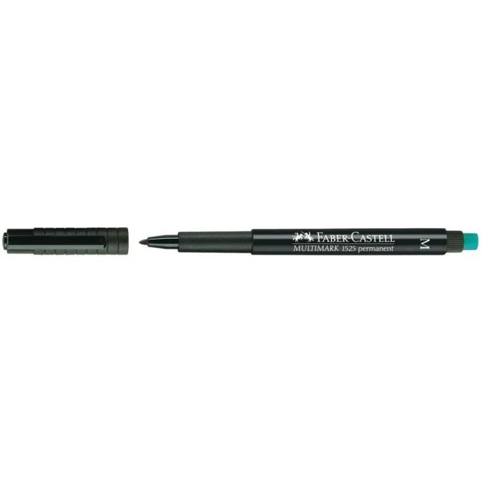 Markere si evidentiatoare - Marker permanent, varf rotund 1.0mm, negru, Faber-Castell Multimark