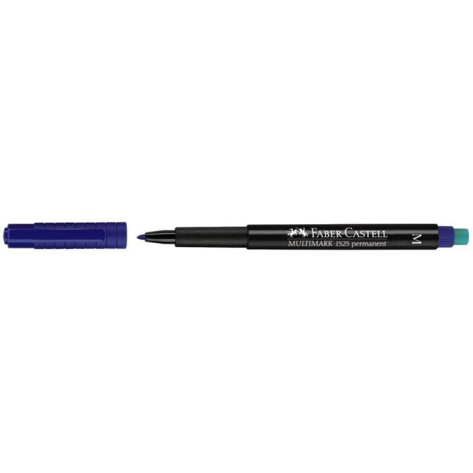 Markere si evidentiatoare - Marker permanent, varf rotund 1.0mm, 4 culori/set, Faber-Castell Multimark