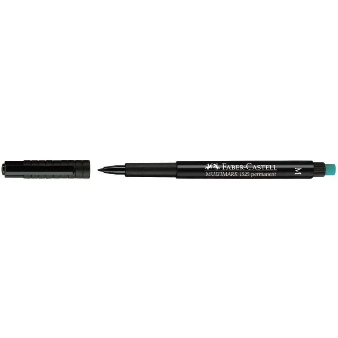 Markere si evidentiatoare - Marker permanent, varf rotund 1.0mm, 4 culori/set, Faber-Castell Multimark