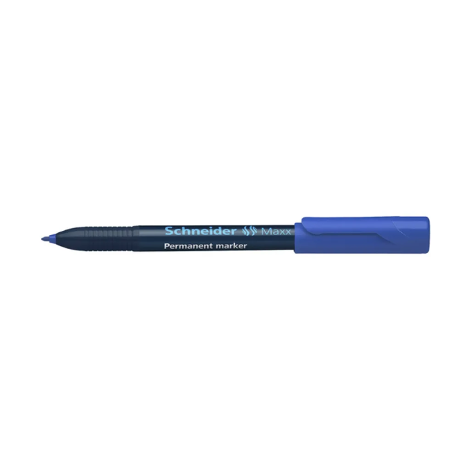 Markere si evidentiatoare - Marker permanent, varf rotund 2.0mm, albastru, Schneider 240