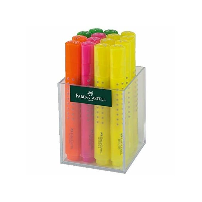 Markere si evidentiatoare - Textmarker, varf tesit 5.0mm, 15 buc/cutie, plastic, Faber-Castell 1543 Grip Markere si evidentiatoare - Textmarker, varf tesit 5.0mm, 15 buc/cutie, plastic, Faber-Castell 1543 Grip