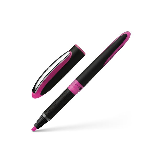 Markere si evidentiatoare - Textmarker, varf tesit 5.0mm, roz, Schneider One