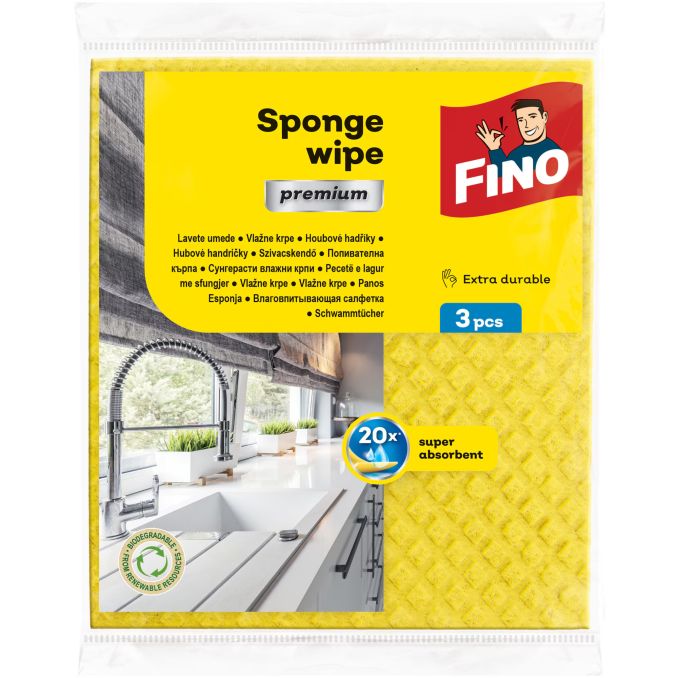 Produse de curatenie - Lavete umede, 3 buc/set, Fino Premium Produse de curatenie - Lavete umede, 3 buc/set, Fino Premium