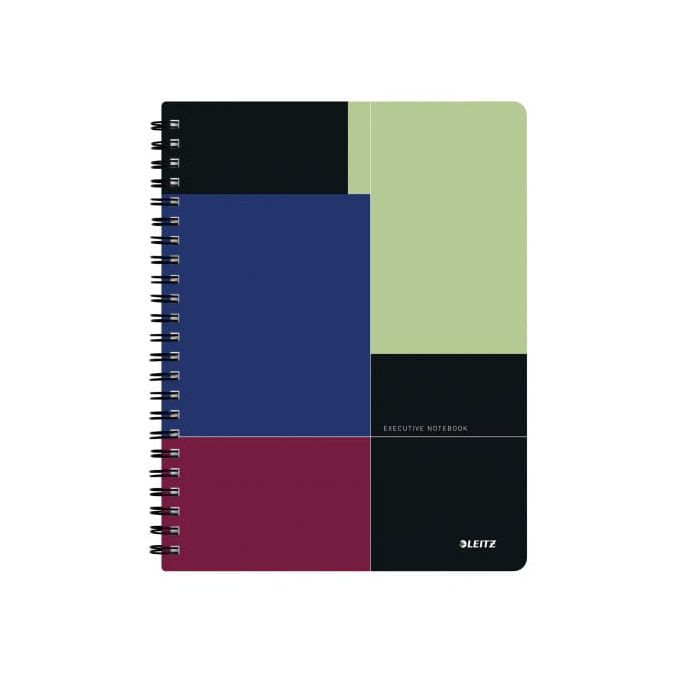 Caiete si blocnotesuri - Caiet cu spira A4, 80 file, coperta PP, matematica, Leitz Executive Get Organized Caiete si blocnotesuri - Caiet cu spira A4, 80 file, coperta PP, matematica, Leitz Executive Get Organized