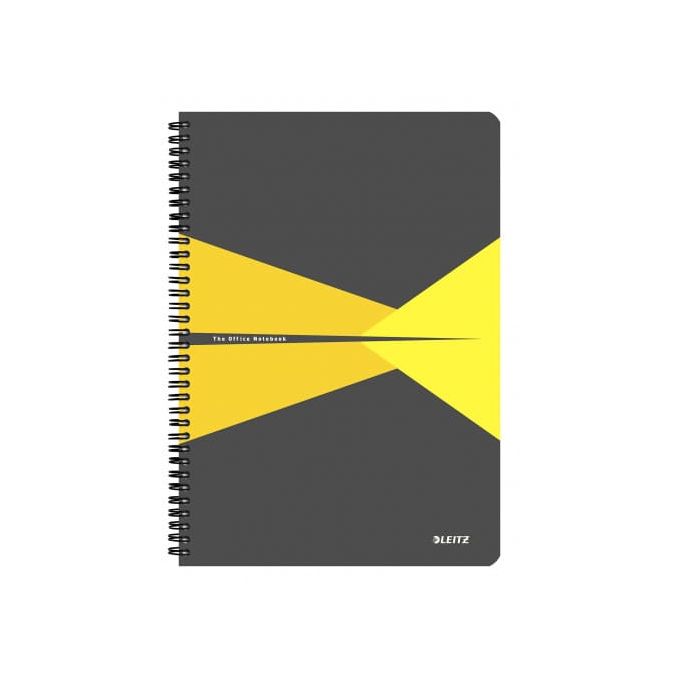 Caiete si blocnotesuri - Caiet cu spira A4, 90 file, coperta PP, matematica, galben, Leitz Office Caiete si blocnotesuri - Caiet cu spira A4, 90 file, coperta PP, matematica, galben, Leitz Office