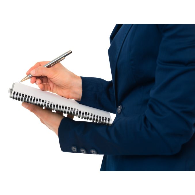 Caiete si blocnotesuri - Caiet cu spira A4, 90 file, coperta PP, dictando, galben, Leitz Office