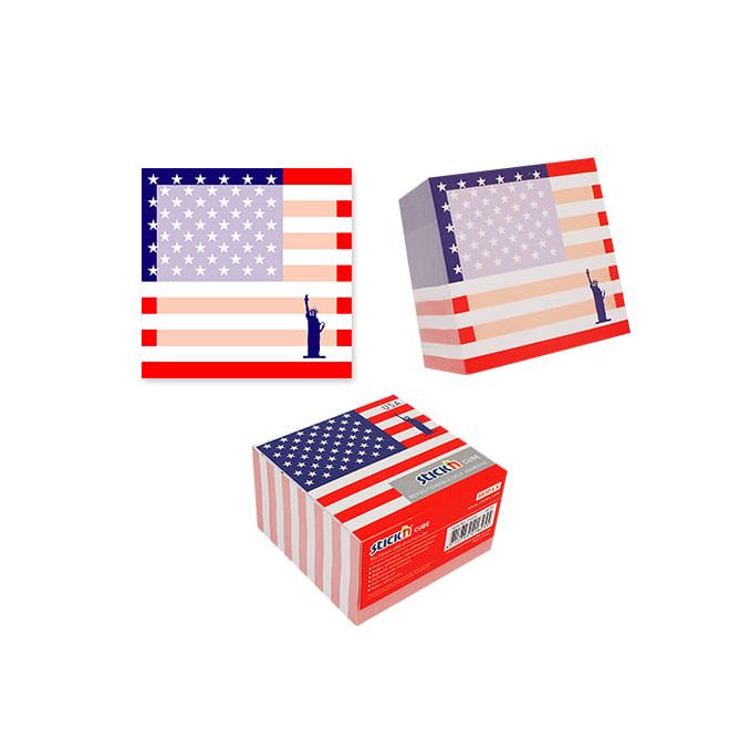 Notite adezive & Cuburi hartie - Notes autoadeziv cub - USA, 70x70mm, 400 file/set, alb, Stick'n Notite adezive & Cuburi hartie - Notes autoadeziv cub - USA, 70x70mm, 400 file/set, alb, Stick'n