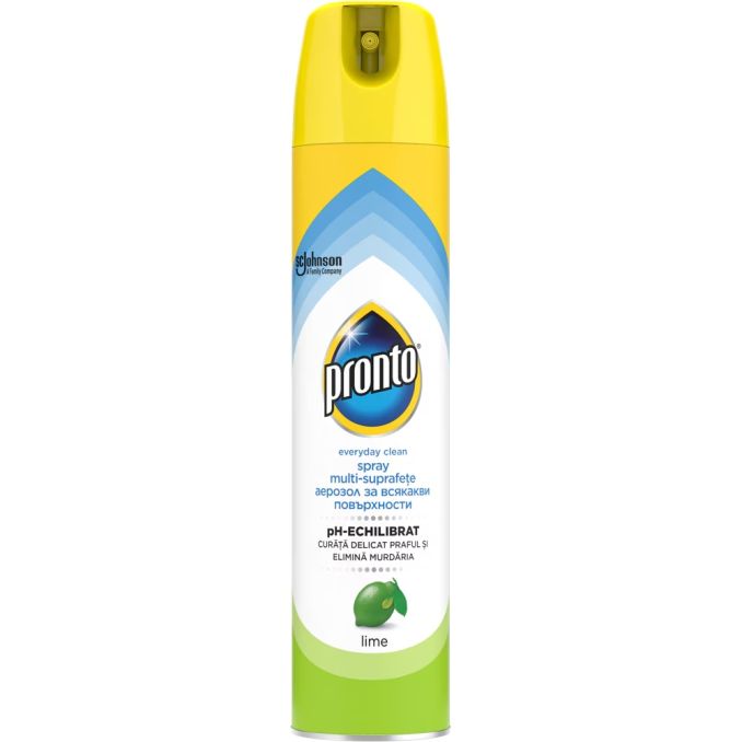 Detergenti diverse suprafete - Spray mobila, multisuprafete, 300ml, lime, Pronto Detergenti diverse suprafete - Spray mobila, multisuprafete, 300ml, lime, Pronto