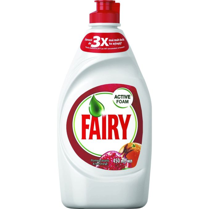 Detergenti bucatarie - Detergent lichid pentru vase, 400ml, pomegranate&red orange, Fairy Detergenti bucatarie - Detergent lichid pentru vase, 400ml, pomegranate&red orange, Fairy