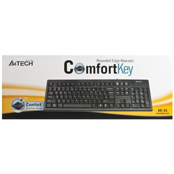 Periferice PC - Tastatura USB, neagra, A4Tech KR-83