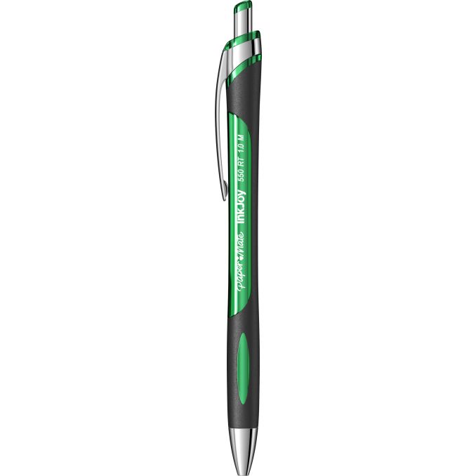 Pixuri - Pix cu mecanism, varf 1.0mm, verde, Papermate InkJoy 550 RT Pixuri - Pix cu mecanism, varf 1.0mm, verde, Papermate InkJoy 550 RT