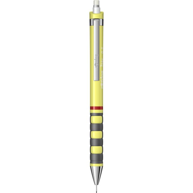Creioane mecanice si grafit - Creion mecanic, grip ergonomic, 0.5mm, galben neon, Rotring Tikky III