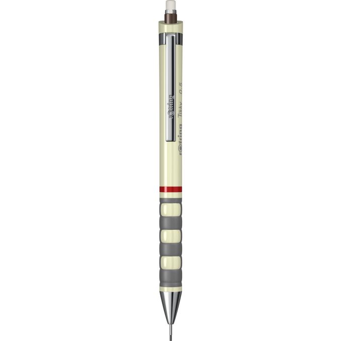 Creioane mecanice si grafit - Creion mecanic, grip ergonomic, 0.5mm, ivory, Rotring Tikky III