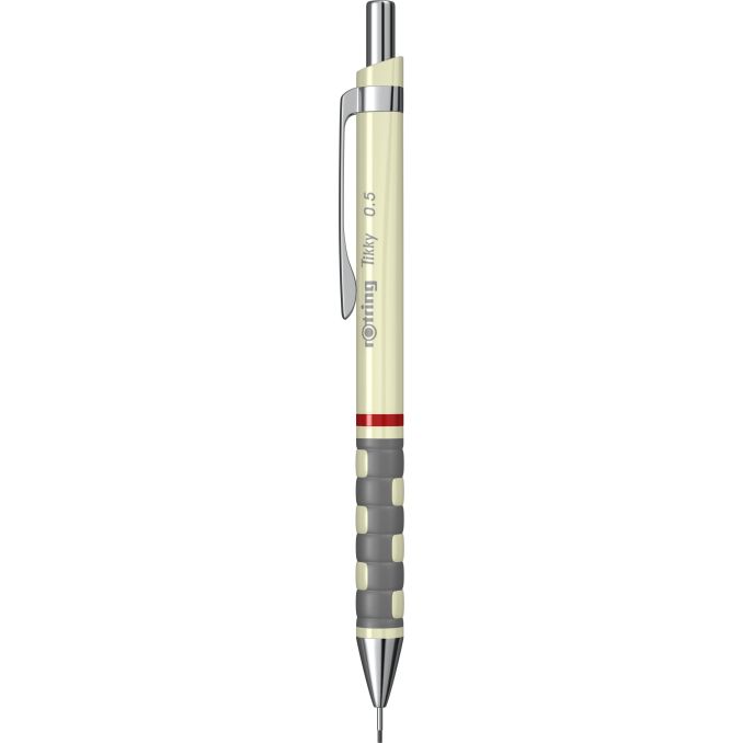 Creioane mecanice si grafit - Creion mecanic, grip ergonomic, 0.5mm, ivory, Rotring Tikky III