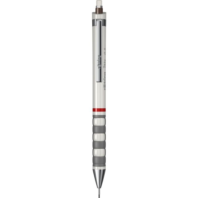 Creioane mecanice si grafit - Creion mecanic, grip ergonomic, 0.5mm, gri, Rotring Tikky III