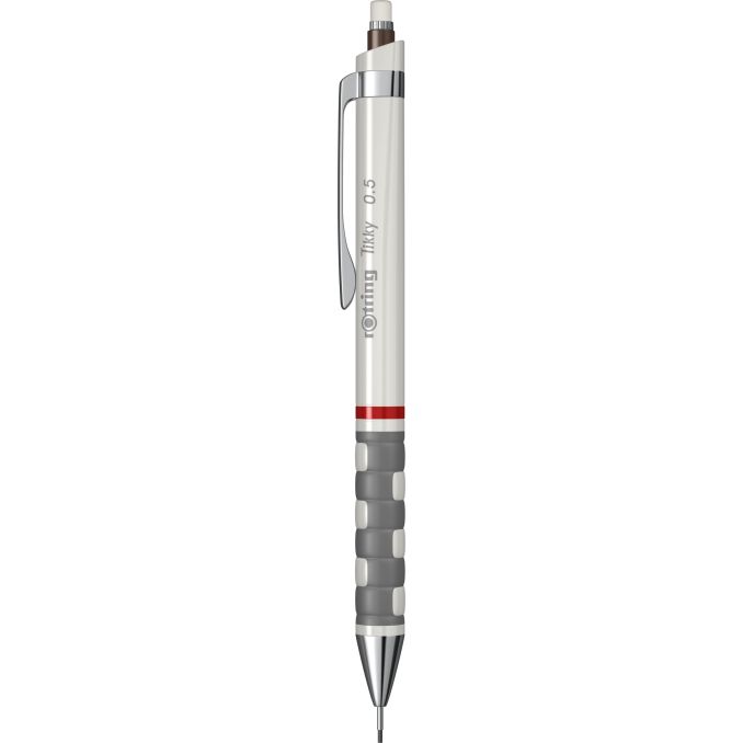 Creioane mecanice si grafit - Creion mecanic, grip ergonomic, 0.5mm, gri, Rotring Tikky III