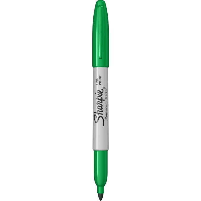 Markere si evidentiatoare - Marker permanent, varf fin 0.9mm, verde, Sharpie Fine Point Markere si evidentiatoare - Marker permanent, varf fin 0.9mm, verde, Sharpie Fine Point