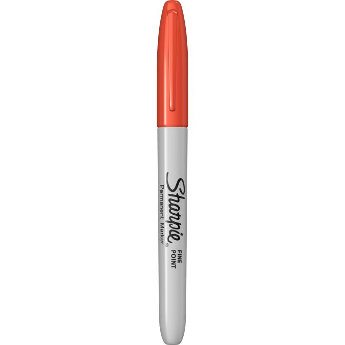 Markere si evidentiatoare - Marker permanent, varf fin 0.9mm, optic orange, Sharpie Fine Point