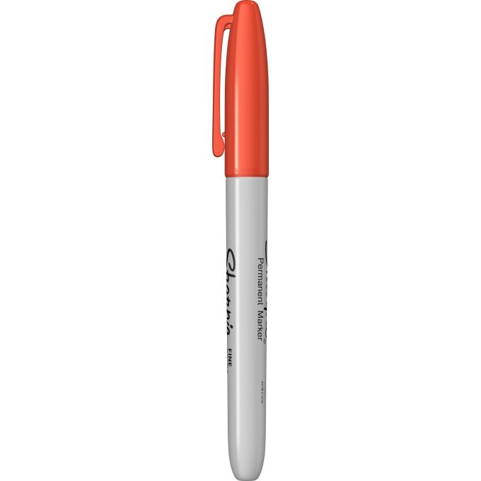 Markere si evidentiatoare - Marker permanent, varf fin 0.9mm, optic orange, Sharpie Fine Point