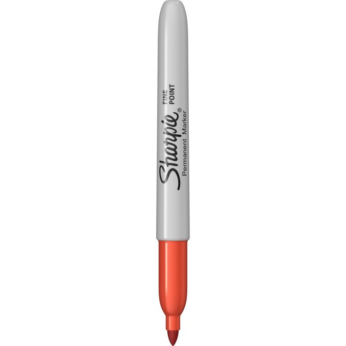 Markere si evidentiatoare - Marker permanent, varf fin 0.9mm, optic orange, Sharpie Fine Point