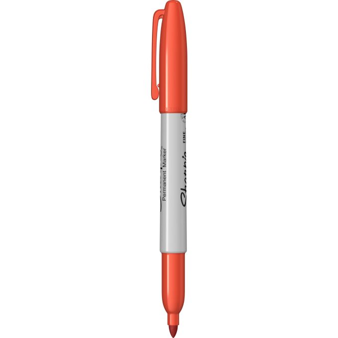 Markere si evidentiatoare - Marker permanent, varf fin 0.9mm, optic orange, Sharpie Fine Point