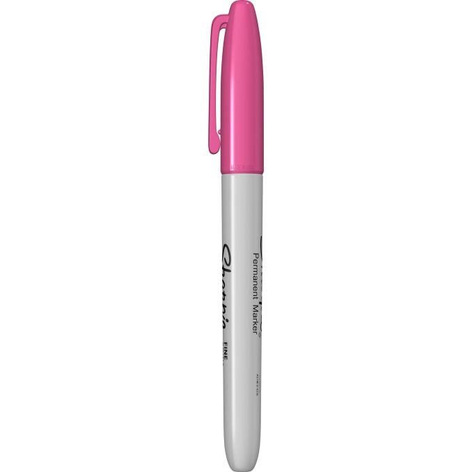 Markere si evidentiatoare - Marker permanent, varf fin 0.9mm, magenta, Sharpie Fine Point