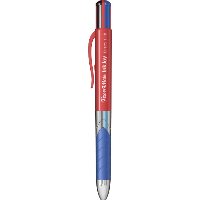 Pixuri - Pix cu mecanism, multi-pen, varf 1.0mm, rosu standard, Papermate InkJoy Quatro Pixuri - Pix cu mecanism, multi-pen, varf 1.0mm, rosu standard, Papermate InkJoy Quatro