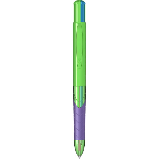 Pixuri - Pix cu mecanism, multi-pen, varf 1.0mm, lime fun, Papermate InkJoy Quatro
