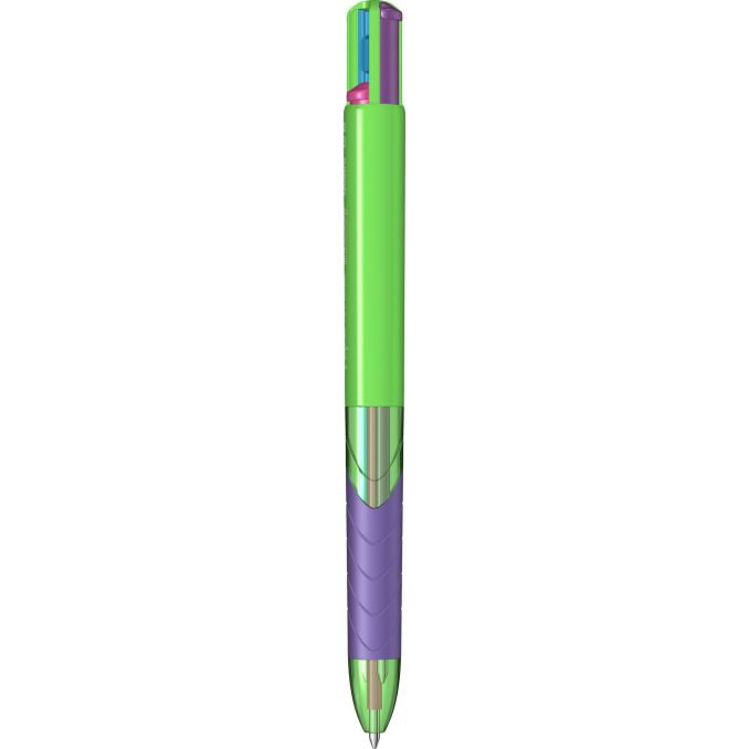 Pixuri - Pix cu mecanism, multi-pen, varf 1.0mm, lime fun, Papermate InkJoy Quatro