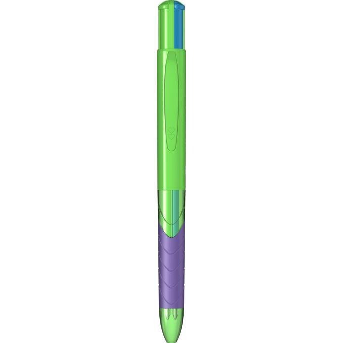 Pixuri - Pix cu mecanism, multi-pen, varf 1.0mm, lime fun, Papermate InkJoy Quatro