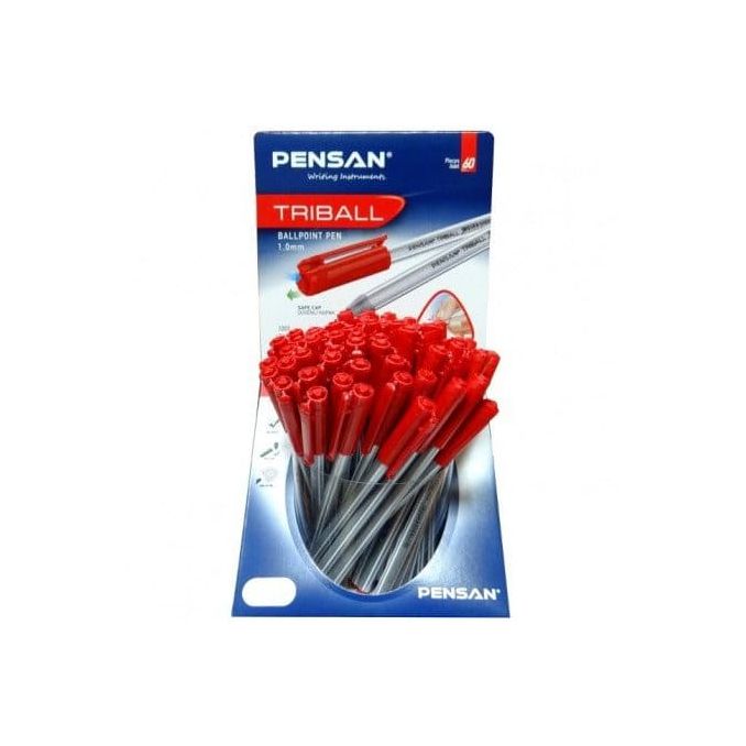 Pixuri - Pix cu pasta, varf 1.0mm, rosu, Pensan Triball