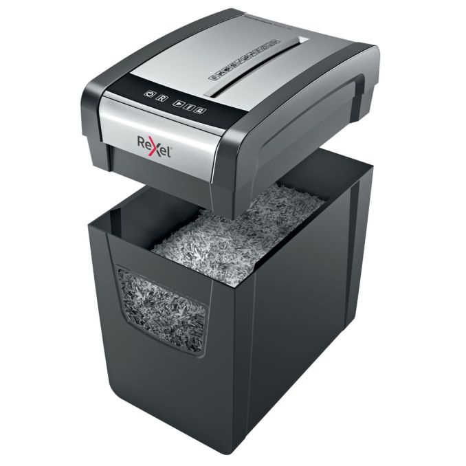 Distrugatoare de documente, accesorii - Distrugator documente, 10 coli, P4, cross-cut, subtire, Rexel Momentum X410-SL