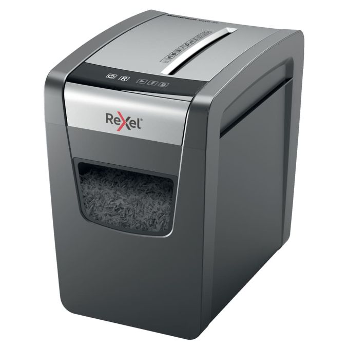 Distrugatoare de documente, accesorii - Distrugator documente, 10 coli, P4, cross-cut, subtire, Rexel Momentum X410-SL