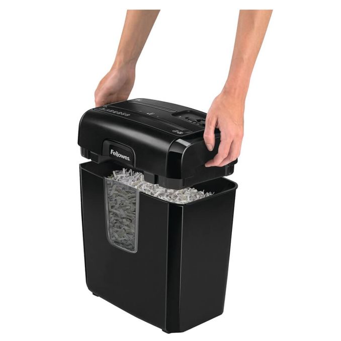 Distrugatoare de documente, accesorii - Distrugator documente, max. 8 coli, cross-cut, negru, Fellowes 8C