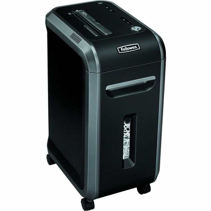 Distrugatoare de documente, accesorii - Distrugator documente, max. 18 coli, strip-cut, negru, Fellowes 90S