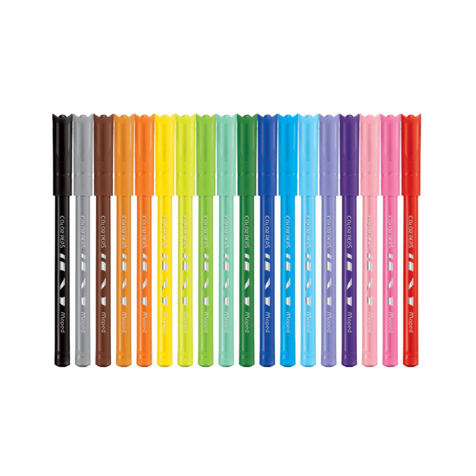 Carioci - Carioca, 18 culori/set, Maped Color`Peps Ocean Pulse Jumbo
