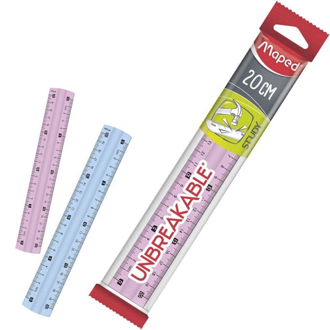 Alte accesorii - Rigla, 20 cm, Maped Study Unbreakble Alte accesorii - Rigla, 20 cm, Maped Study Unbreakble