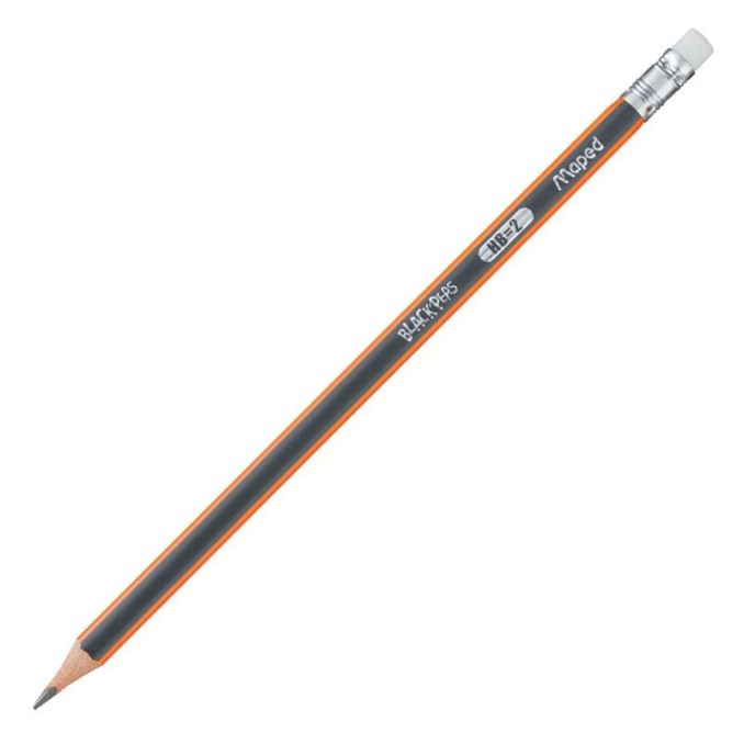 Creioane mecanice si grafit scoala - Creion grafit, HB, cu radiera, Maped Black`Peps Creioane mecanice si grafit scoala - Creion grafit, HB, cu radiera, Maped Black`Peps