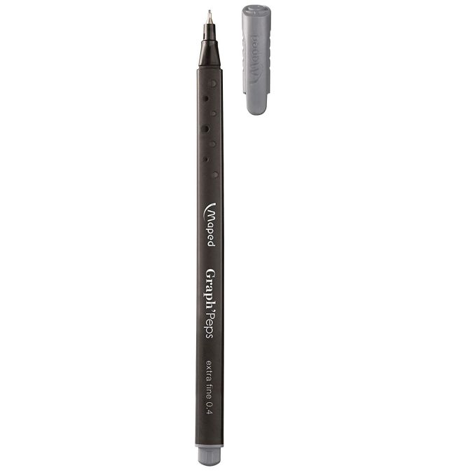 Stilouri, rollere si linere scoala - Fineliner, gri, Maped Graph'Peps Stilouri, rollere si linere scoala - Fineliner, gri, Maped Graph'Peps