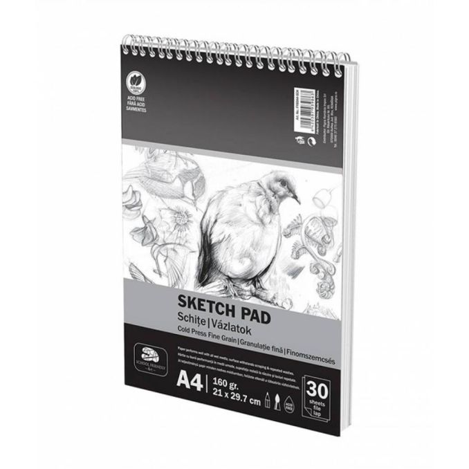 Blocuri de desen - Bloc Desen, spira, A4, schite, School Friendly Art Blocuri de desen - Bloc Desen, spira, A4, schite, School Friendly Art